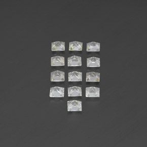 Gemas de topacio blanco natural de  ct, cuadrado, VS-SI