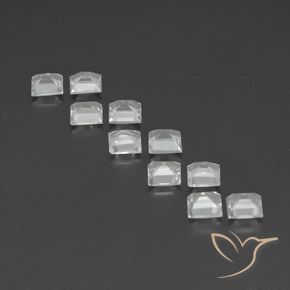 Gemas de Topacio Blanco natural de 3.74 ct, Cuadrado, VVS-VS