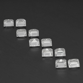 Gemas de topacio blanco natural de  ct, cuadrado, VS