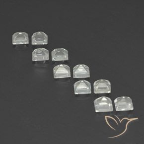 Gemas de Topacio Blanco cálido natural de 4.88 ct, Cuadrado, VVS-VS