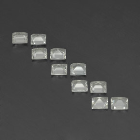 Gemas de topacio blanco natural de  ct, cuadrado, VVS-VS