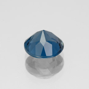 Topacio azul natural de 2,20 ct, corte redondo, SI