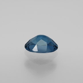 Topacio azul natural de 1,88 ct, corte óvalo, VS