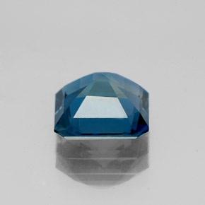 Topacio azul natural de 2,62 ct, corte esmeralda, VS