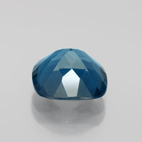 Topacio azul natural de 3,33 ct, corte cojín, VS-SI