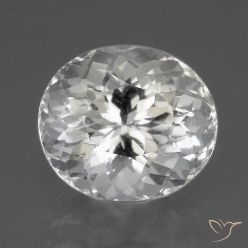 3.71ct Natural Blanco Topacio, Ovalada, VVS-VS