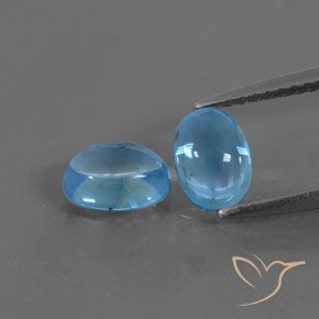 2.31ctw Natural Azul Suizo Topacio, Ovalada, Transparente