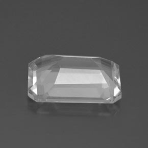 Topacio Blanco natural de 7.34 ct, corte esmeralda, VS