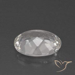 Topacio Blanco claro natural de 4.00 ct, Ovalada, VVS-VS