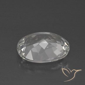 Topacio Blanco claro natural de 4.08 ct, Ovalada, VVS