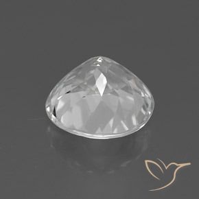 Topacio Blanco claro natural de 4.34 ct, Redondo, VVS-VS