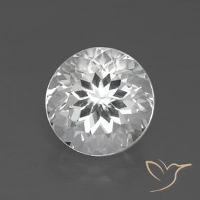 3.58ct Natural Blanco claro Topacio, Redondo, VVS
