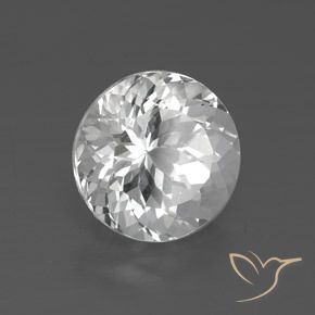 Topacio Blanco claro natural de 3.58 ct, Redondo, VVS