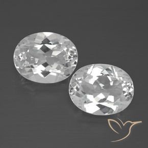 6.12ctw Natural Blanco Topacio, Ovalada, VVS-VS