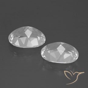 Gemas de Topacio Blanco natural de 6.12 ct, Ovalada, VVS-VS