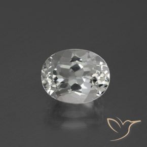 Topacio Blanco natural de 3.38 ct, Ovalada, VVS-VS