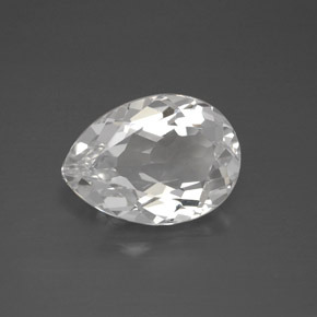 Topacio Blanco natural de 6.90 ct, En forma de pera, VVS-VS