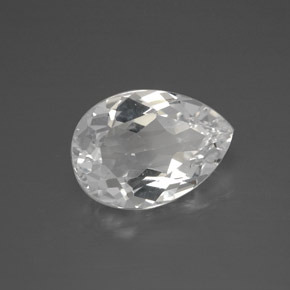 Topacio Blanco natural de 6.90 ct, En forma de pera, VVS-VS