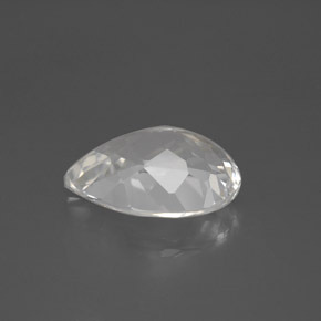 Topacio Blanco natural de 6.90 ct, En forma de pera, VVS-VS