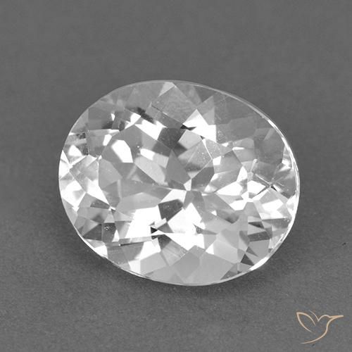 Topacio Blanco natural de 4.30 ct, Ovalada, VVS-VS