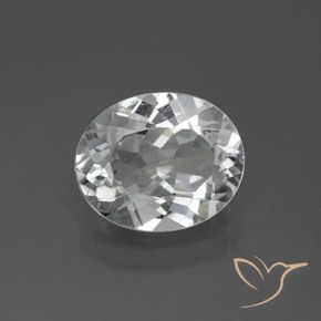 3.70ct Natural Blanco claro Topacio, Ovalada, VS