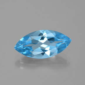 Topacio Azul Suizo natural de 4.59 ct, Marquesa, VVS