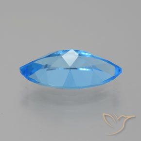 Topacio Azul Suizo natural de 4.71 ct, Marquesa, VVS-VS