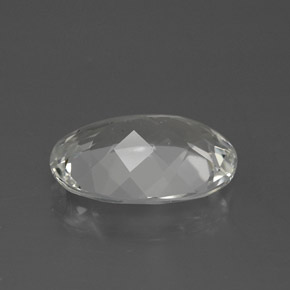 Topacio blanco natural de 4,73 ct, corte óvalo, VS