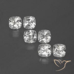 3.19ctw Natural Blanco Topacio, Forma Cojín, VVS-VS