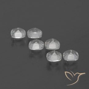 Gemas de Topacio Blanco claro natural de 2.82 ct, Forma Cojín, VVS-VS