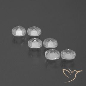 Gemas de Topacio Blanco claro natural de 2.92 ct, Forma Cojín, VVS-VS