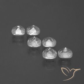 Gemas de Topacio Blanco claro natural de 3.16 ct, Forma Cojín, VVS-VS