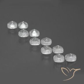 Gemas de Topacio Blanco natural de 5.27 ct, Forma Cojín, VVS-VS
