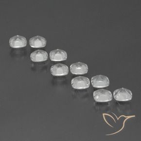 Gemas de Topacio Blanco natural de 4.69 ct, Forma Cojín, VVS-VS