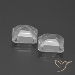 Gemas de Topacio Blanco claro natural de 6.11 ct, Corte Octágono / Esmeralda, VS