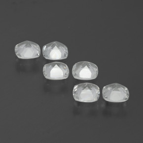 Gemas de Topacio Blanco natural de 2.60 ct, Corte Cojín, VVS-VS