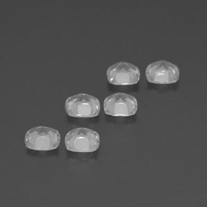 Gemas de Topacio Blanco claro natural de 2.75 ct, Corte Cojín, VVS-VS