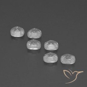 Gemas de Topacio Blanco claro natural de 3.12 ct, Forma Cojín, VVS-VS