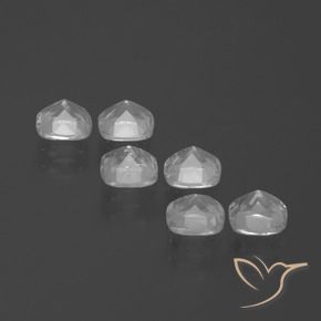 Gemas de Topacio Blanco natural de 3.14 ct, Forma Cojín, VVS-VS
