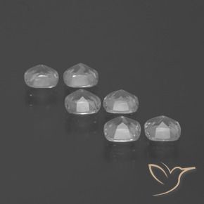 Gemas de Topacio Blanco natural de 2.74 ct, Forma Cojín, VVS-VS