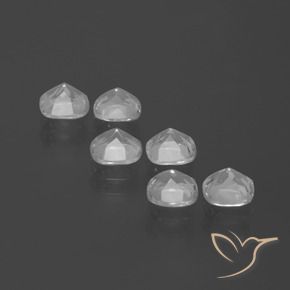 Gemas de Topacio Blanco natural de 2.98 ct, Forma Cojín, VVS-VS