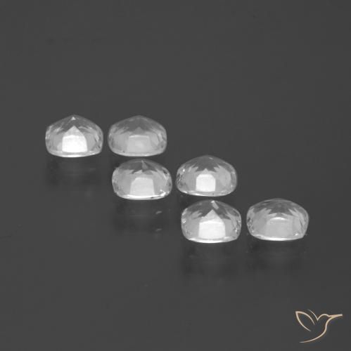 Gemas de Topacio Blanco natural de 2.81 ct, Forma Cojín, VVS-VS