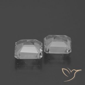 Gemas de Topacio Blanco natural de 5.52 ct, Corte Octágono / Esmeralda, VS
