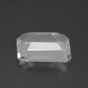 Topacio Blanco natural de 8.52 ct, corte esmeralda, VS