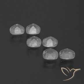 Gemas de Topacio Blanco claro natural de 3.06 ct, Forma Cojín, VVS-VS