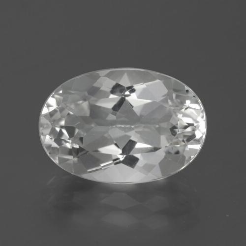 Topacio blanco natural de 5,51 ct, corte óvalo, VVS