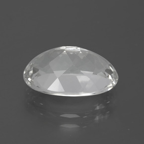 Topacio blanco natural de 5,51 ct, corte óvalo, VVS