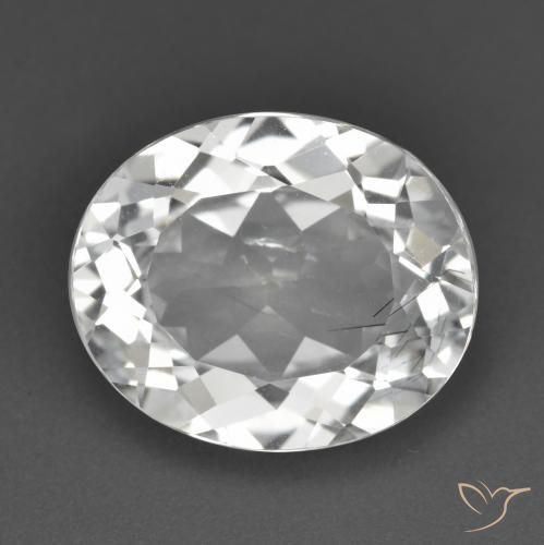 5.73ct Natural Blanco Topacio, Ovalada, VS