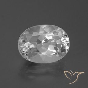 Topacio Blanco claro natural de 5.21 ct, Ovalada, VVS-VS