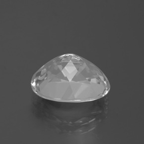 Topacio blanco natural de 5,20 ct, corte óvalo, VVS